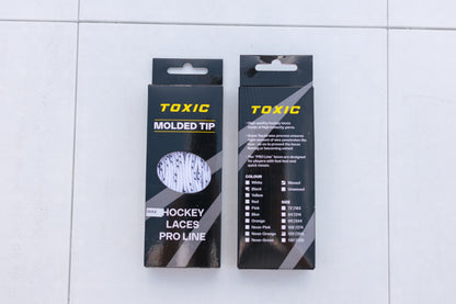Toxic Hockey Ice Hockey Skate Laces White 72” to 120” Durable