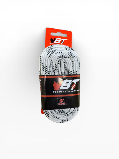 Bladetech Hockey Waxed Ice Hockey Laces White
