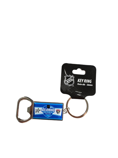 NHL Global Series ice hockey keyring and bottle opener