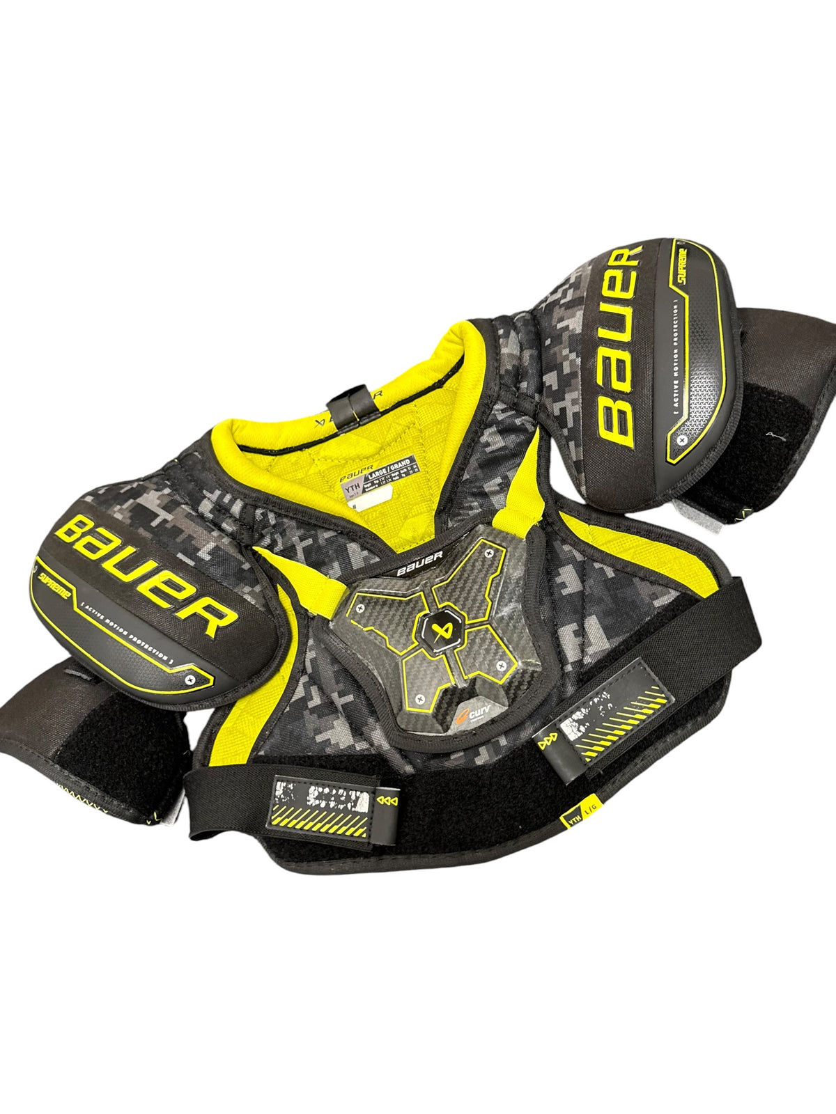 Bauer Supreme Mach Youth Ice Hockey Shoulder Pads – Large