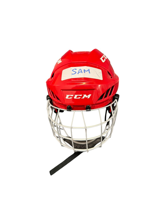CCM FL40 Medium Ice Hockey Helmet – Red