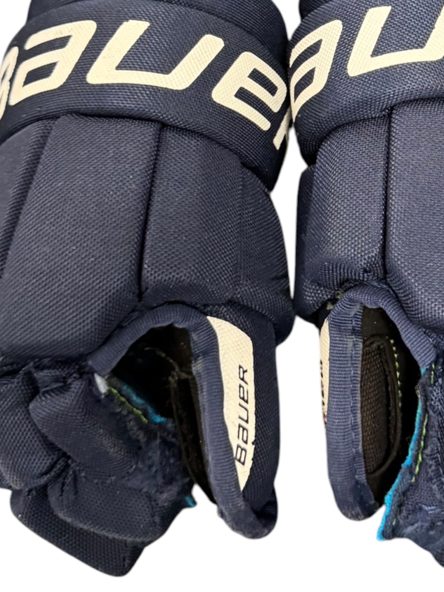 Bauer X S24 Youth Ice Hockey Gloves 9” Navy Blue Used