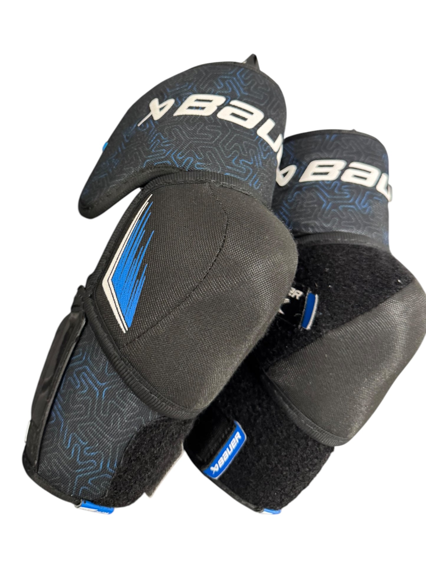 Bauer X S24 Intermediate Ice Hockey Elbow Pads – Medium – Black/Blue – Used