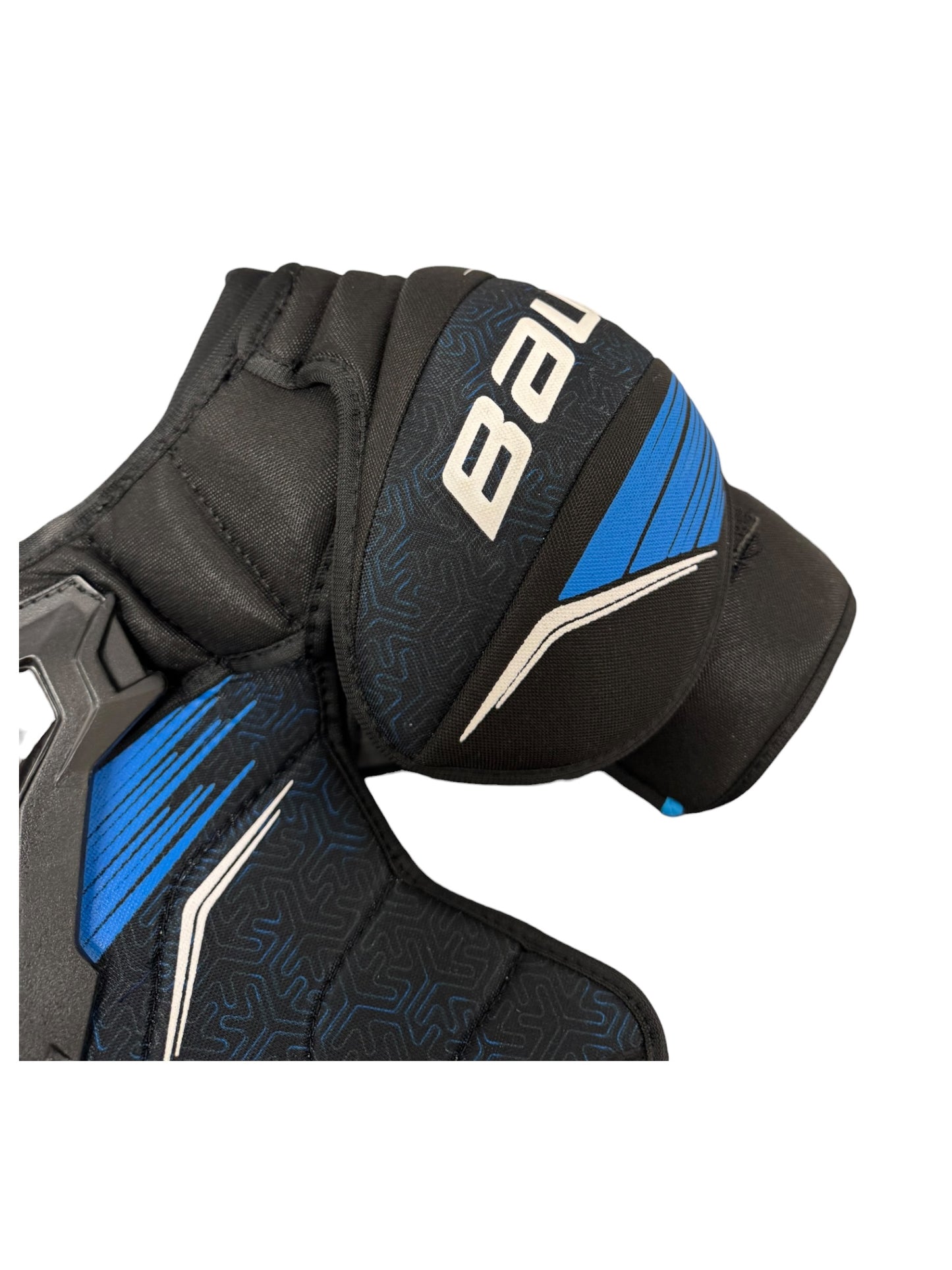 Bauer X S24 Intermediate Ice Hockey Shoulder Pads – Medium – Black/Blue – Used