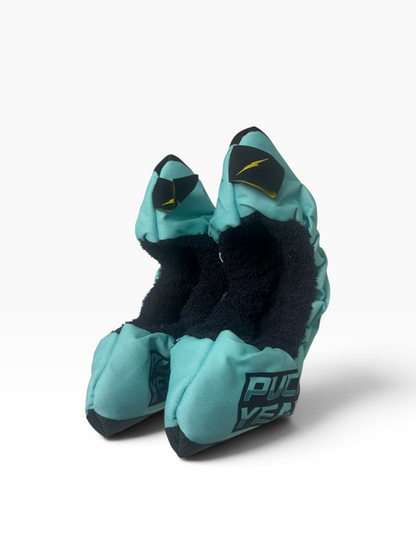 Puck Yeah Ice Hockey Fabric Skate Guards – Turquoise – Junior & Senior