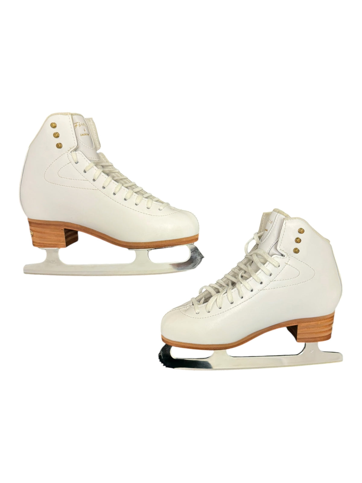 Jackson Finesse Figure Ice Skates – White, Size 7.5