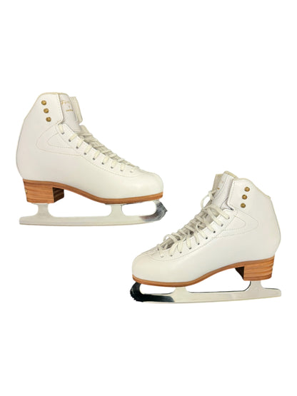 Jackson Finesse Figure Ice Skates – White, Size 7.5