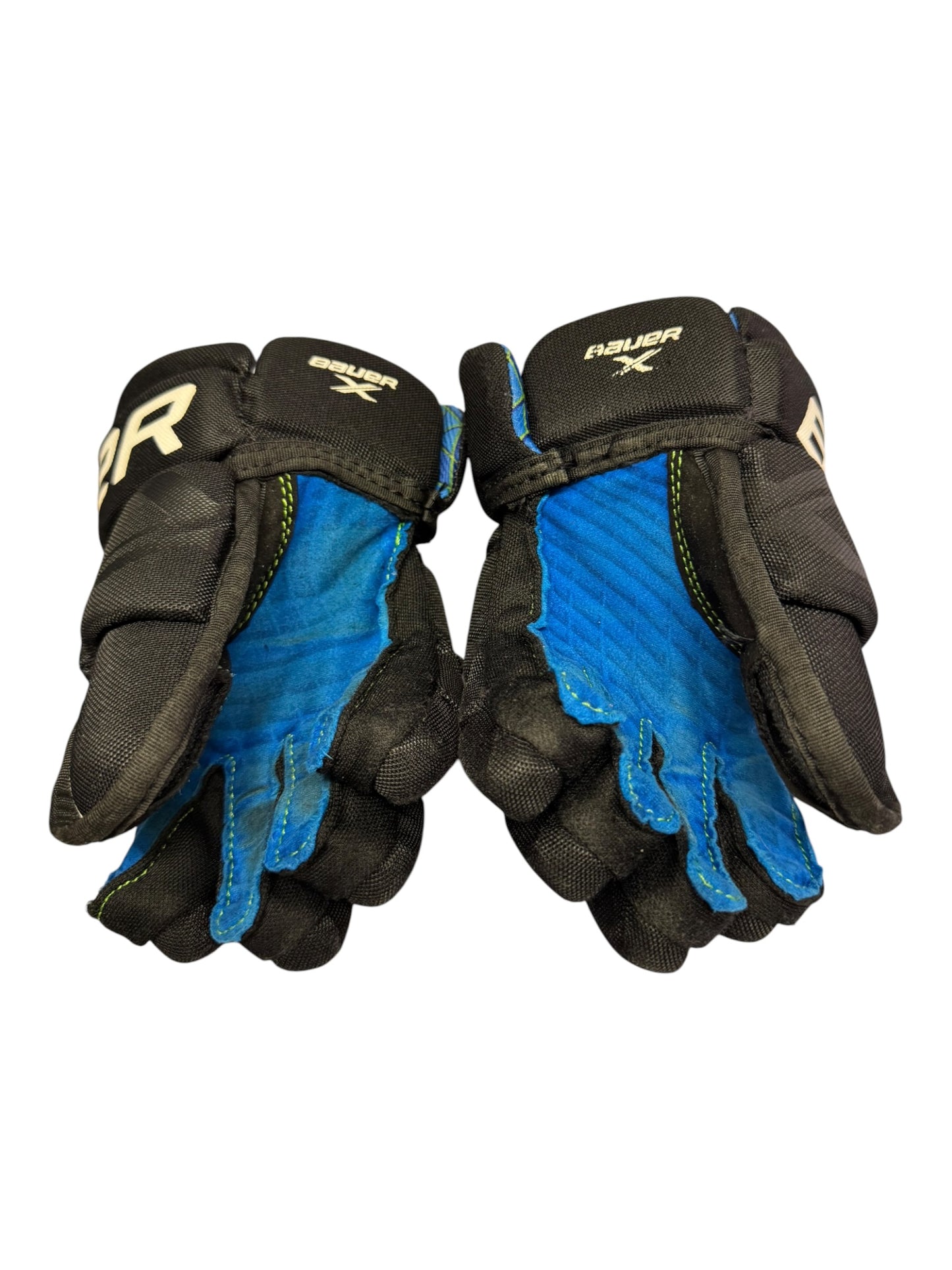 Bauer X S24 Youth Ice Hockey Gloves – 9” – Black/Blue – Used