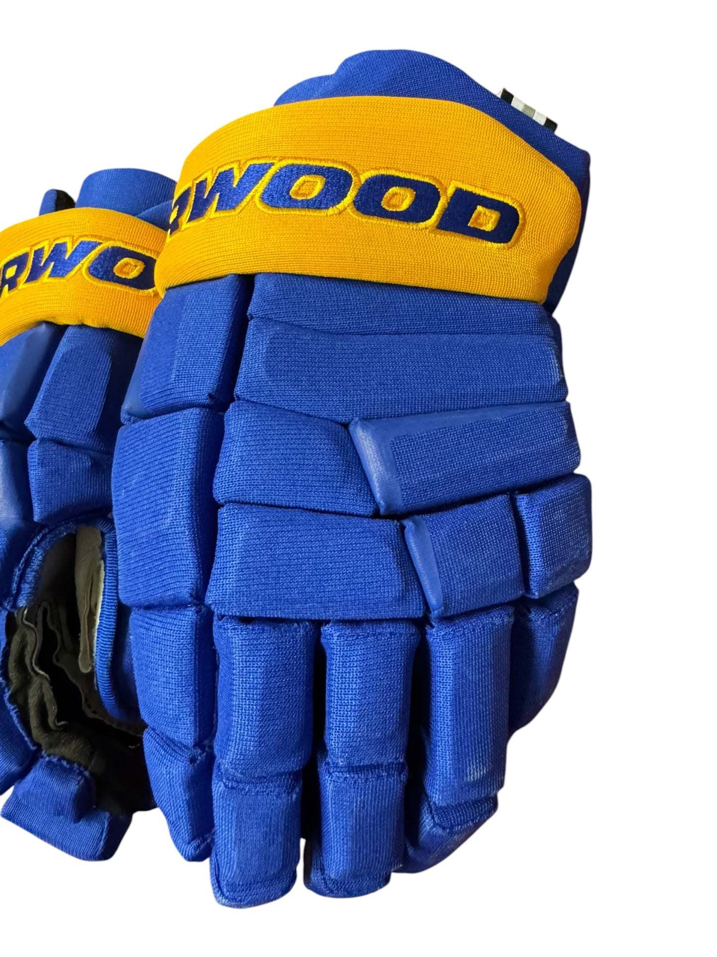 Buffalo Sabres Sherwood Pro Stock NHL Ice Hockey Gloves 15”
