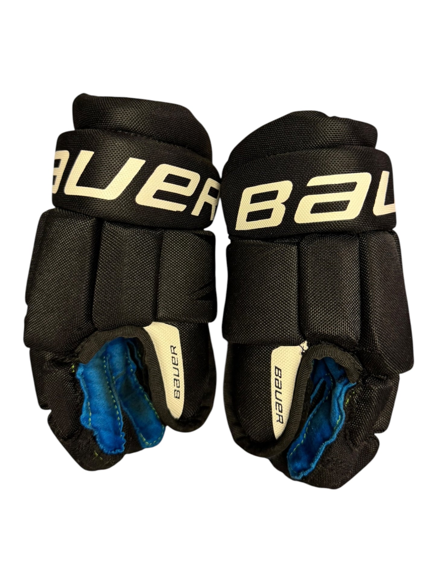 Bauer X S24 Youth Ice Hockey Gloves – 9” – Black/Blue – Used