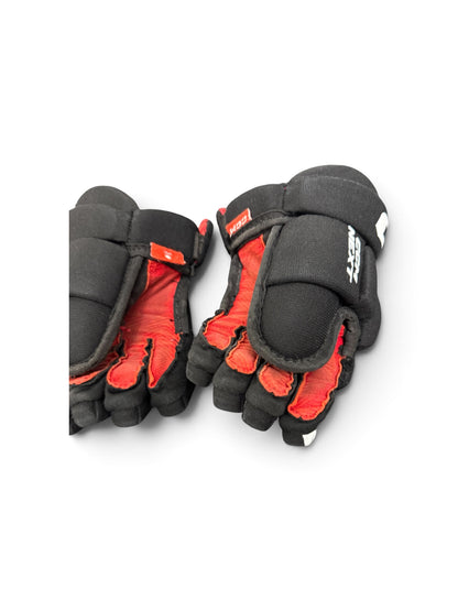 CCM NEXT Youth Ice Hockey Gloves 9” Black/Red Used