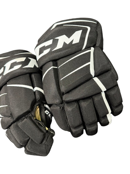 CCM FT350 Junior Ice Hockey Gloves – Black, 11”