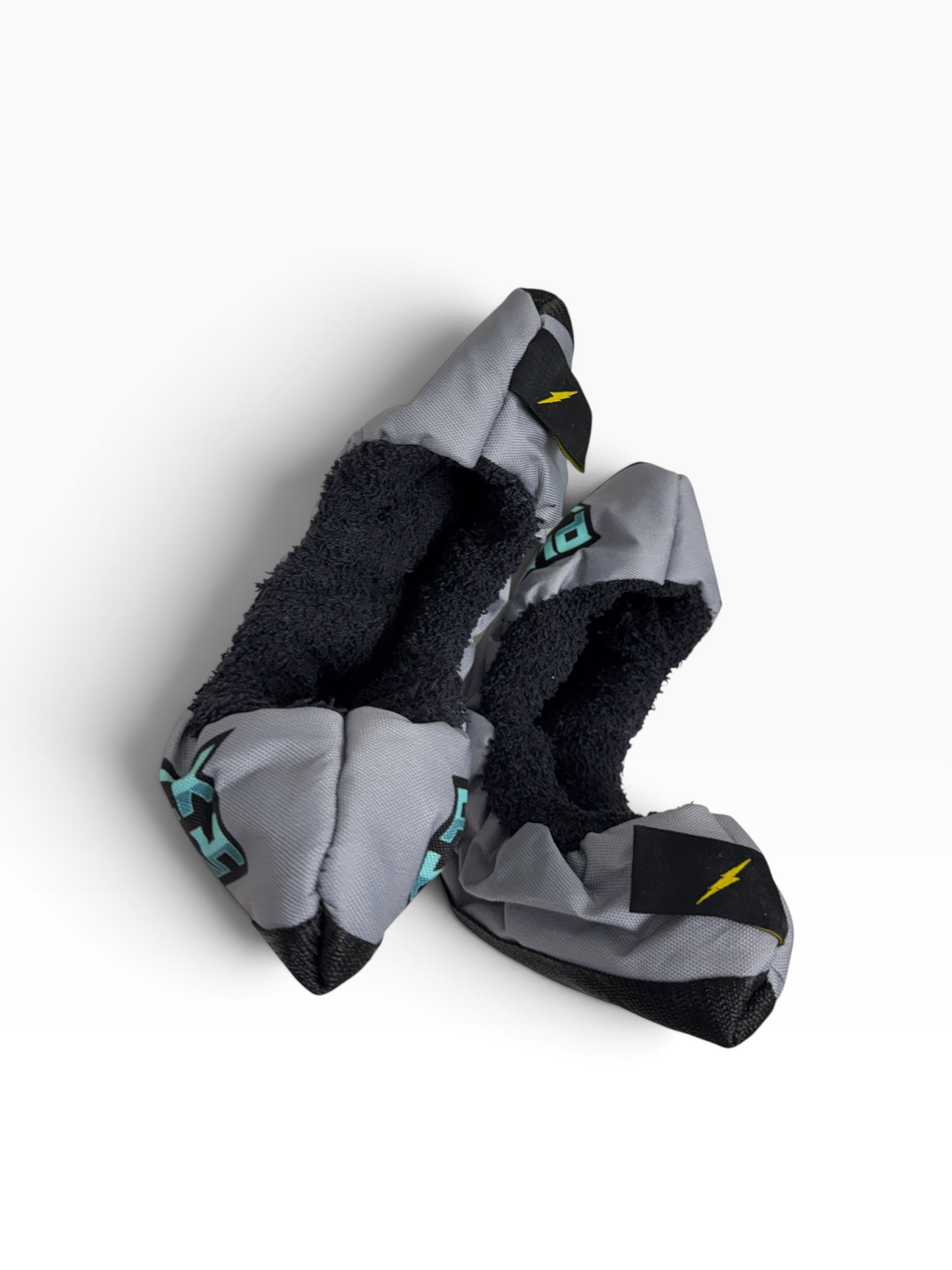 Puck Yeah Ice Hockey Fabric Skate Guards – Grey – Junior