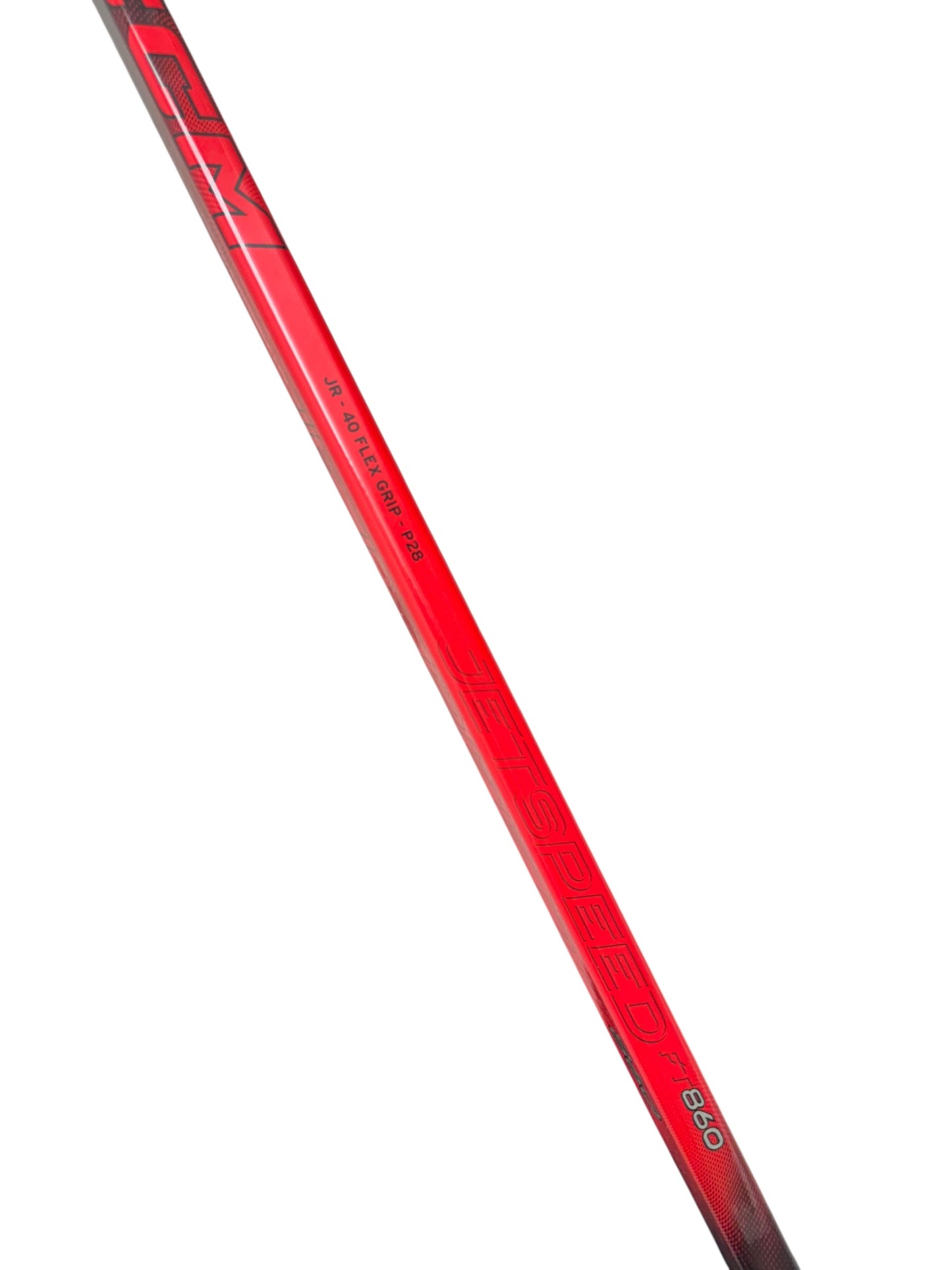 CCM Jetspeed FT860 Junior Ice Hockey Stick – 40 Flex – P28 Curve – Right Hand