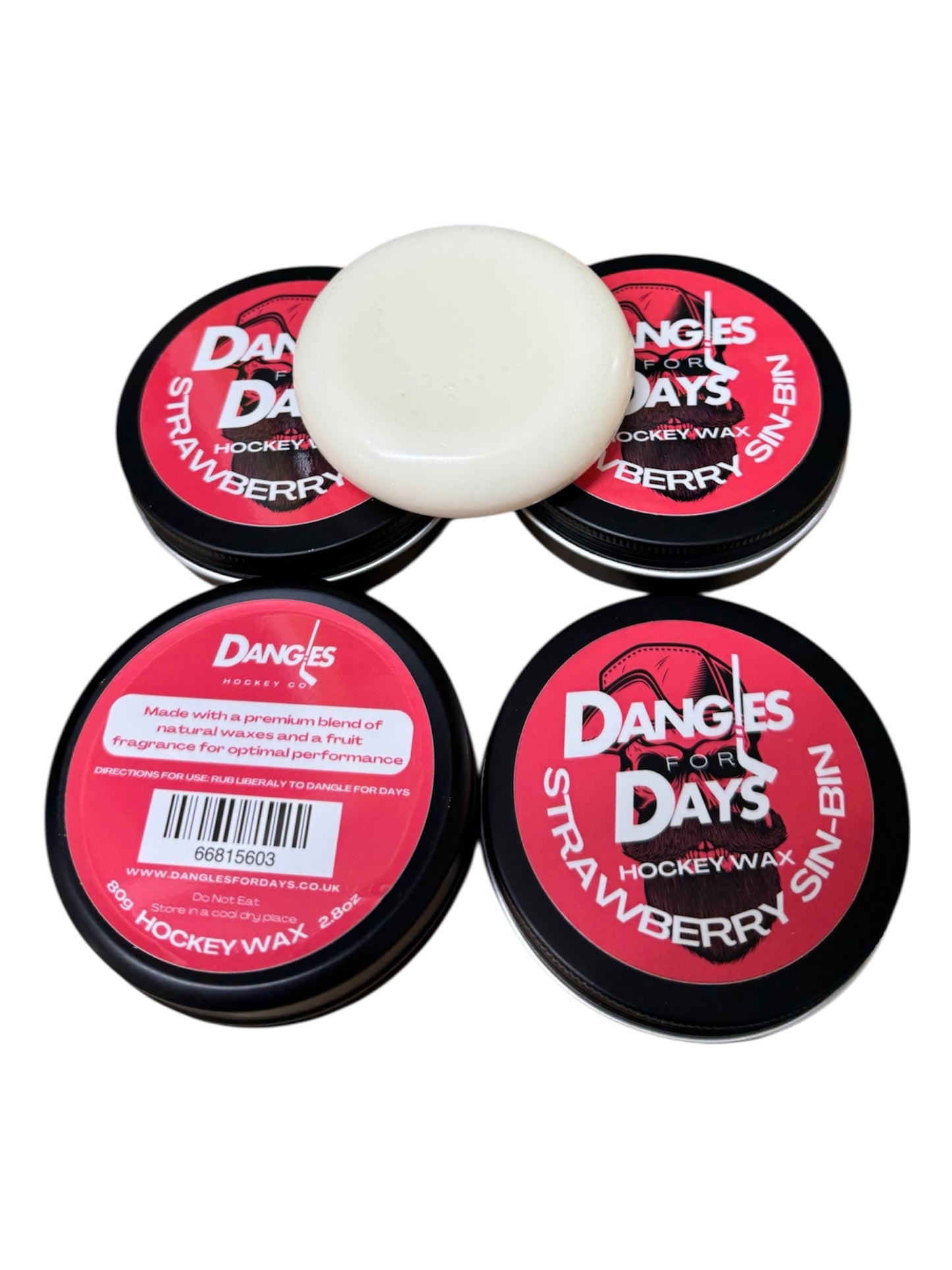 Dangles for Days Strawberry Sin-Bin Ice Hockey Wax