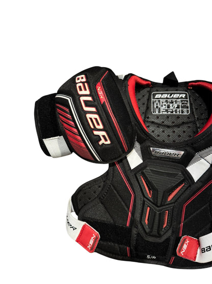 Bauer NXS Ice Hockey Shoulder Pads – Junior Small – Used
