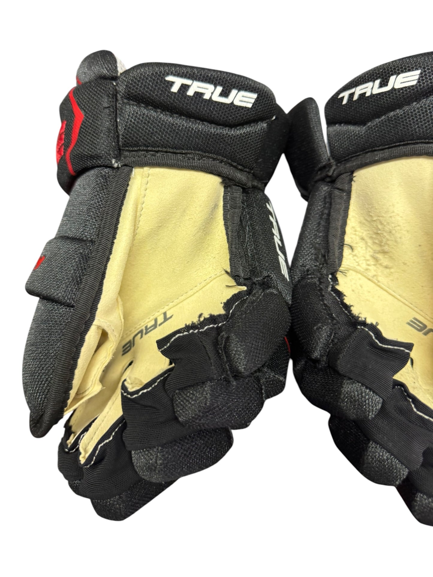 TRUE Junior Ice Hockey Gloves 11” Black & Red