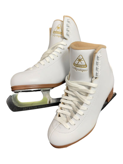 Jackson Mystique Figure Ice Skates – White, Size 6