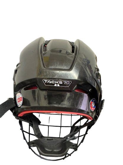 CCM Tacks 70 Ice Hockey Helmet Medium Black