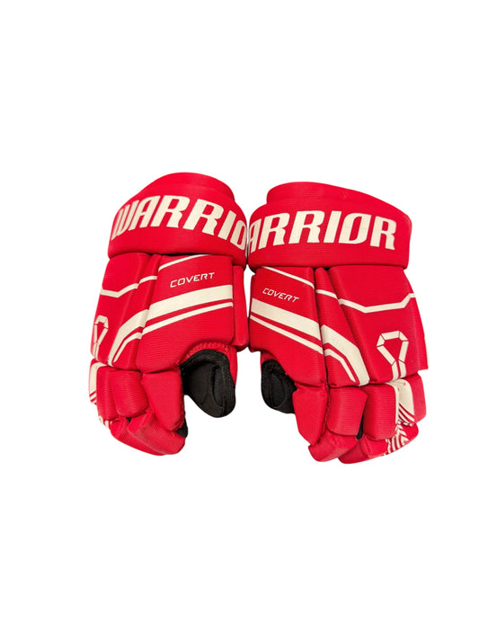 Warrior QRE 40 Youth Ice Hockey Gloves – 8” – Red