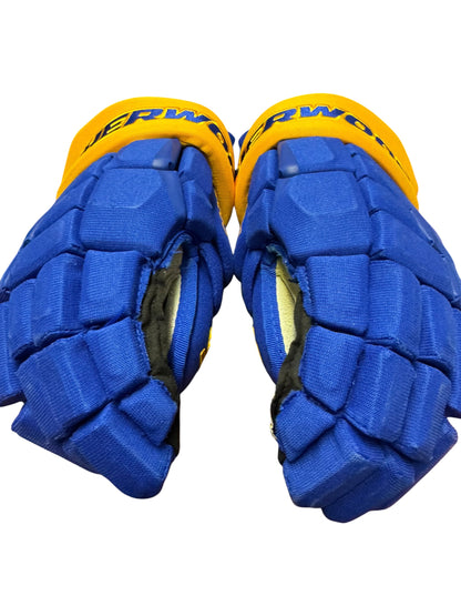 Buffalo Sabres Sherwood Pro Stock NHL Ice Hockey Gloves 15”