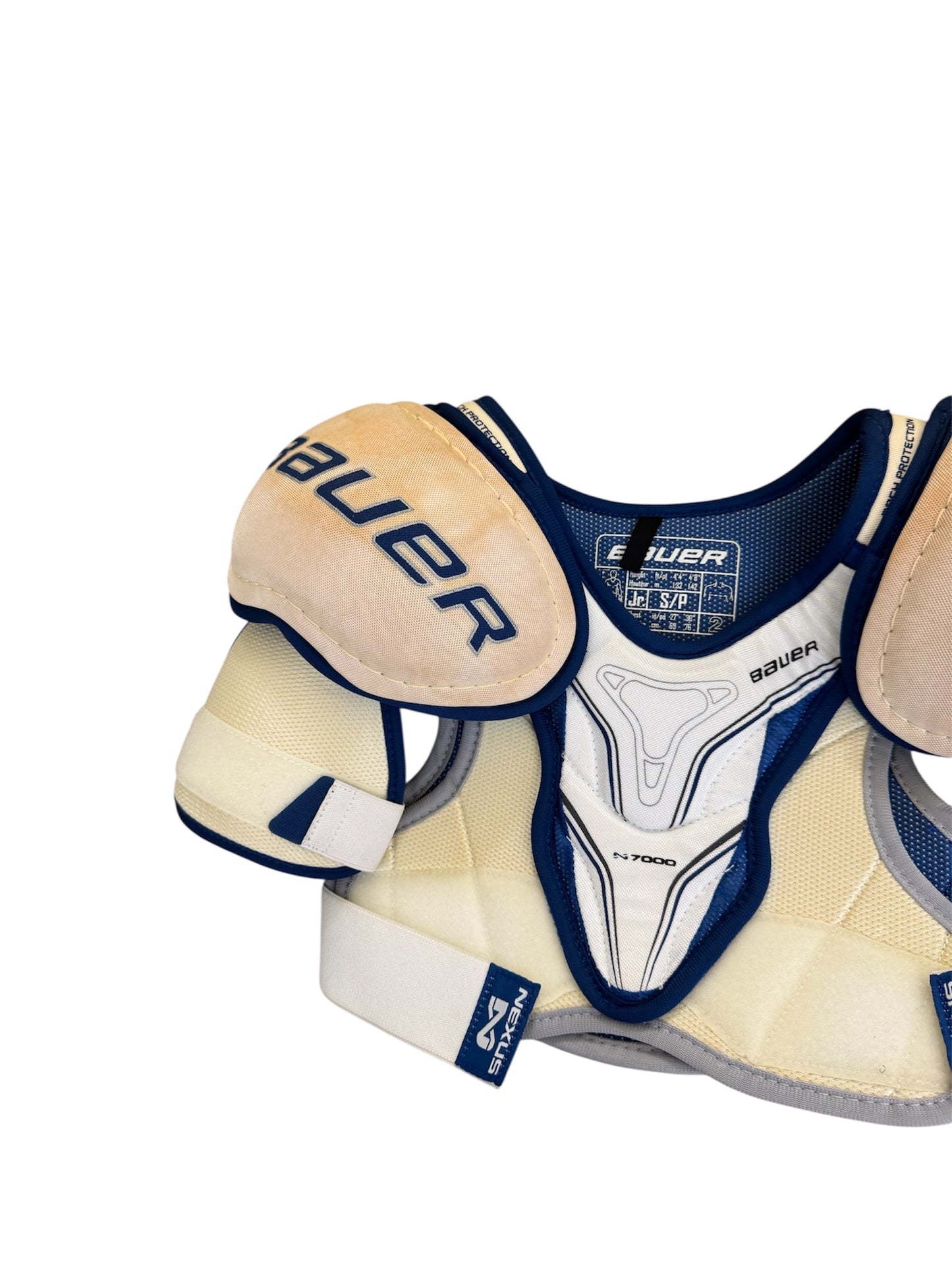 Bauer Nexus 7000 Junior Ice Hockey Shoulder Pads Size Small – Good Condition – Used