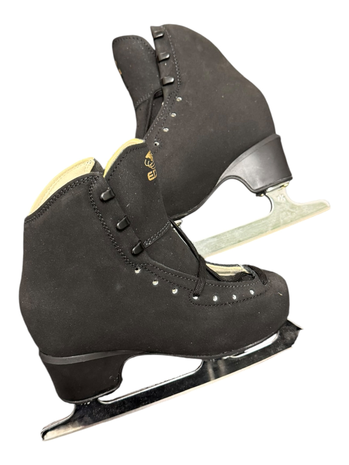 Edea Overture Youth Figure Skates Black Size 12 (200)