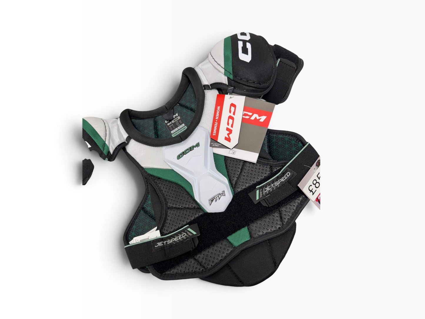 CCM FTW Junior Women’s Shoulder Pads – Medium – New